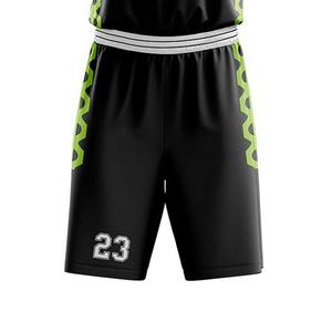 Ensemble de basket-ball double couche unisexe avec logo imprimé personnalisé Short de sport élastique à séchage rapide Muscle Training Mid Wear Teamwear - Product Image 2