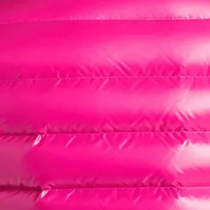 2025แจ็คเก็ตขนเป็ดสีชมพูเข้มมีสไตล์มีซิปสำหรับผู้ชายเสื้อกั๊กขนเป็ดไซส์ใหญ่ผ้าโพลีเอสเตอร์คุณภาพสูงแบบคอตั้งมีสไตล์ - Product Image 4