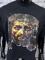 T-shirts pour hommes 100% coton OEM, 450 GSM, en molleton épais, coupe ample, design personnalisé, t-shirts imprimés sur toute la surface