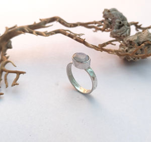 925 Sterling Silver Rainbow <b>Moonstone</b> Gemstone Oval Shape Ring High Quality Vintage Wedding & Anniversary Jewelry for Parties - Product Image 1