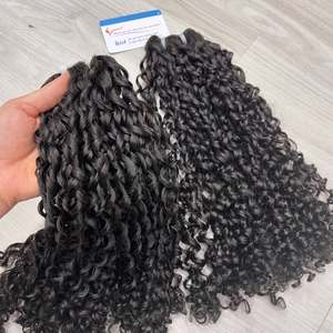 ผมต่อแบบ Pixie Curl ยอดนิยม ผมหยิกเวียดนามแท้ สีดำธรรมชาติ ไม่หลุดร่วง ไม่พันกัน - Product Image 3