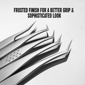For STL-11 Curved L-Shaped Stainless Steel Eyelash Extension Tweezers Precision Tips Lightweight Non-Corrosive for - Product Image 5