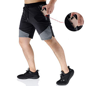 Pantalones cortos de gimnasio para hombre con diseño profesional Moda caliente Patrón sólido Etiqueta personalizada al por mayor para la demanda del cliente - Product Image 3