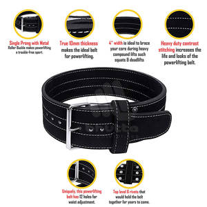 Cinturón de levantamiento de pesas ajustable para entrenamiento en el gimnasio, cinturones de levantamiento de pesas para ejercicio. - Product Image 6