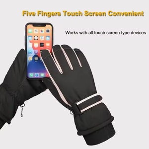 Gants de cyclisme de neige d'hiver pour hommes de la meilleure qualité Gants de ski en cuir imperméables coupe-vent de haute qualité à un excellent tarif - Product Image 4