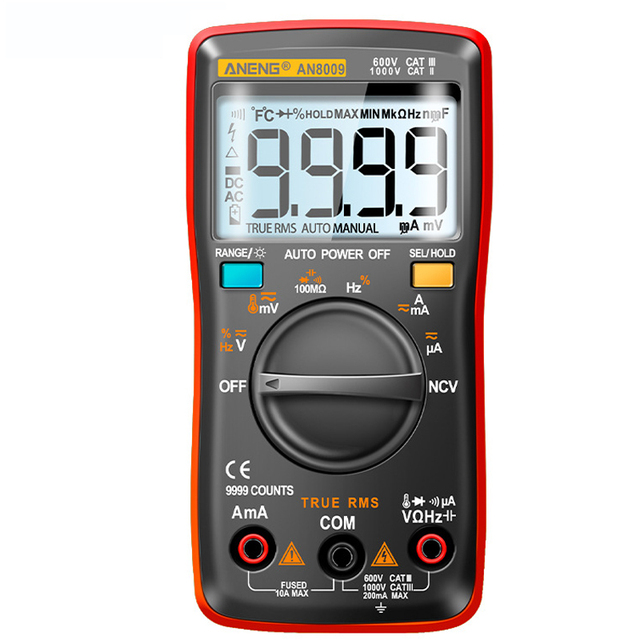 ANENG AN8009 Digital Multimeter Transistor Testers Capacitor True-RMS Automotive Electrical Capacitance Meter Repair Tools