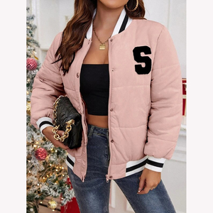 Wholesale <b>Cheap</b> Price Women's Varsity Jacket Casual Wear Clothing Fashionable Women's Jacket - Product Image 1