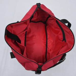 Sacs fourre-tout unisexes en toile de coton vintage brodés et gaufrés, doublés de tissu doux pour l'été, avec fermeture éclair et couleur personnalisable - Product Image 5