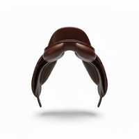 Selle anglaise en cuir personnalisée avec arceau en plastique, confortable pour le dressage et le saut d'obstacles, pour la course à chevaux polyvalente