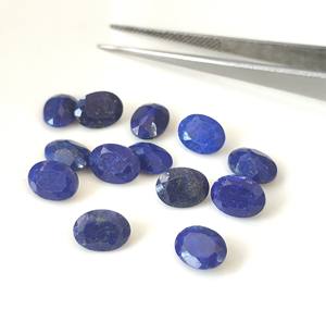 Piedra preciosa suelta de lapislázuli natural al por mayor, piedra preciosa azul facetada de corte ovalado para la fabricación de joyas, rango de tamaño 3x5mm-20x30mm - Product Image 5