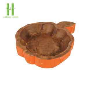 Bol à pâte en bois fait main écologique pour la décoration de la maison vintage et pour les cadeaux de décorations de Noël OEM Made in Vietnam - Product Image 4