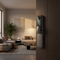 Serrure de porte intelligente de luxe à reconnaissance faciale 3D, application Tuya, contrôle à distance WiFi, mot de passe numérique automatique, carte IC, serrure intelligente