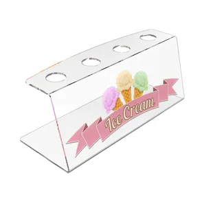 Organizador de almacenamiento de conos de helado de metal plateado Acabado pulido Perfecto para exhibir en tiendas, fiestas y bodas - Product Image 6