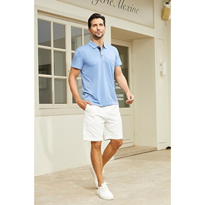 เสื้อโปโลผู้ชายแบบมืออาชีพผ้าคอตตอนเนื้อนุ่มมีช่องใส่แบรนด์สำหรับทีมและใช้ในองค์กร - Product Image 2