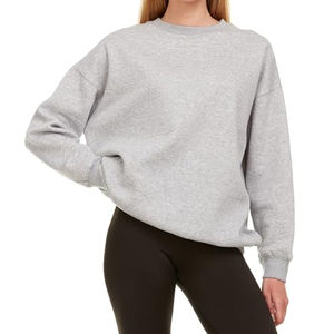 Sweat-shirt à manches longues pour femme, de haute qualité, à col rond, élégant, en polaire d'hiver, 100% coton, coupe-vent, best-seller - Product Image 5