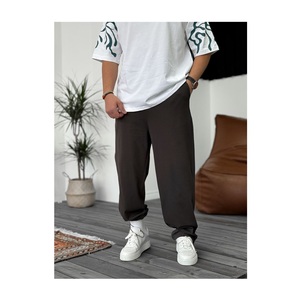 ชุดเซ็ตเสื้อฮู้ดดี้และกางเกงวอร์มสตรีทแวร์ไร้ตะเข็บสำหรับผู้ชายไซส์พลัสสั่งทำพิเศษ - ผ้าฝ้าย 100% แห้งเร็ว เป็นมิตรกับสิ่งแวดล้อม ชุดกีฬา - Product Image 1