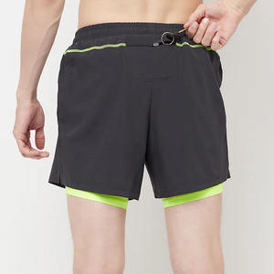 Short de sport de gym tendance personnalisé pour hommes pantalon de sport en polyester respirant pour la course à pied et le fitness en plein air - Product Image 2