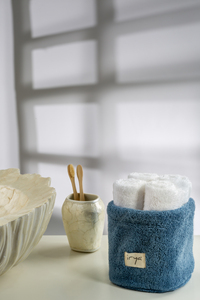 MS Home 100% Cotton 6-Piece Face Washcloth Bath <b>Towel</b> <b>Set</b> Quick-Dry Antimicrobial Hypoallergenic Woven Rectangle Square Home Use - Product Image 2
