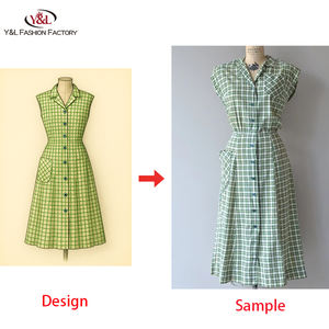 <span class=keywords><strong>Abbigliamento</strong></span> personalizzato stile Vintage di alta qualità per le donne piccolo MOQ Design <span class=keywords><strong>classico</strong></span> stile Vintage CMT personalizzazione - Product Image 4