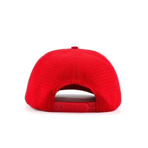 Sombrero de Golf de 5 paneles personalizado VN OEM, bordado en 2D, logotipo, ala, Cierre trasero de plástico, cuerda, Material impermeable, gorra de béisbol cortada con láser - Product Image 5