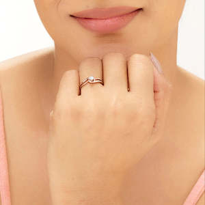 แหวนเพชรโรสโกลด์คลาสสิคโกลว์ - Product Image 2