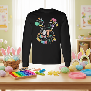 Camiseta de manga larga para terapia ocupacional y promoción de la motricidad fina, diseño de Pascua - Product Image 3