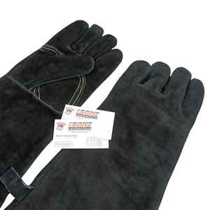 ISONZ Winter Work Safety <b>Gloves</b> <b>Tig</b> <b>Welding</b> Cow Split Leather Heat Resistant Waterproof Anti-Cut Anti-Impact Anti-Slip - Product Image 2