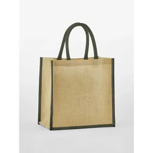 Sac fourre-tout midi en jute naturel durable et paniers en jonc de mer pour un merchandising écoresponsable - Product Image 6