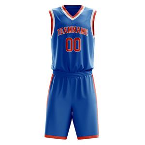 Uniforme de baloncesto personalizable y de alto rendimiento con cuello en V, estampado personalizado, secado rápido, absorbe la humedad, uniforme para hombre - Product Image 1
