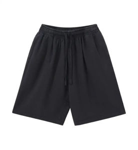 กางเกงขาสั้นใส่สบายสีพื้นสำหรับผู้ชายกางเกงขาสั้นผ้าแห้งเร็วทันสมัยสำหรับฤดูร้อน - Product Image 5