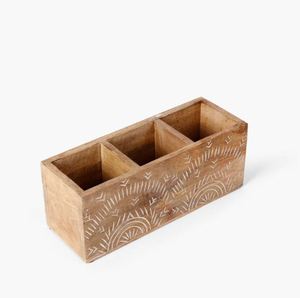 Hot Sale Premium Wooden Utensil Organizer Holder Caddy Tool Organizer In Wood For Kitchen Home Hotel Restaurant - Product Image 2