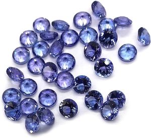 Joyería de piedras preciosas de zoisita de tanzanita azul vivo Natural 5mm 7mm corte facetado brillante piedra de tanzanita no calentada - Product Image 6