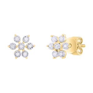 Pendientes de tuerca de oro de 18 quilates de nuevo diseño a la moda para mujer, accesorio de boda con pendientes de pera y gota de diamante - Product Image 5