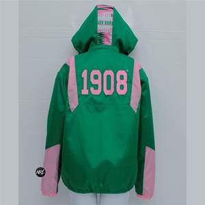 เสื้อแจ็กเก็ตของผู้หญิงกันน้ำเสื้อกีฬาพิมพ์ซับลิเมชันสีพื้นเสื้อโพลีเอสเตอร์100% แบบสวมหัว - Product Image 2