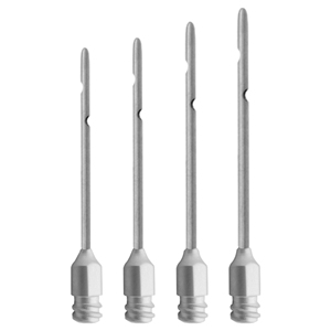 Cannule d'infusion pour tétine et utérus, Luer Lock, ensemble de 4 pièces, double embout, en acier inoxydable, instrument vétérinaire pour bovins et bétail d'élevage - Product Image 1