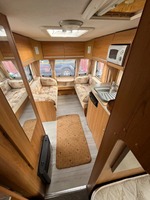 Mini-caravane Bailey Pageant pour 4 personnes, 4 couchages fixes, suspension indépendante, 4x4 tout-terrain, toit relevable, taille 1