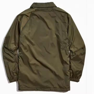 เสื้อนอกน้ำหนักเบาสำหรับผู้ชาย, แจ็กเก็ตโค้ชลำลองดีไซน์สตรีทแวร์พร้อมฝาปิดด้านหน้า - Product Image 6