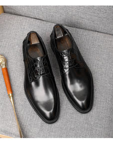 Men's Genuine Leather Formal Business Footwear Classic Oxfords Cowhide Dress Shoes Men's Leather Loafers Shoes for Office Party - Product Image 2