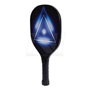 Raquette de pickleball NAMZA NI-1801 personnalisable de haute qualité, face en fibre de carbone thermoformée, bord en filet de nylon, 355g, 45cm, personnalisée - Product Image 1