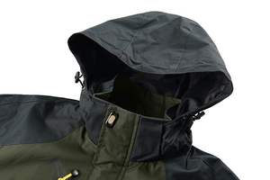 แจ็กเก็ตน้ำทิ้งระเบิดสำหรับผู้ชายเสื้อแจ็คเก็ตกันลมใส่สบายคอปกตั้งสไตล์สตรีท - Product Image 4