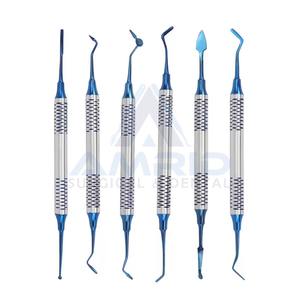 Ensemble de détartreur dentaire en acier inoxydable 6 pièces/ensemble Instrument de remplissage composite dentaire - Product Image 5