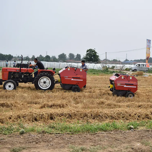 Presse à balles ronde miniature portable à haute efficacité, populaire pour le foin et la paille, avec moteur et boîte de vitesses, composants principaux - Product Image 3