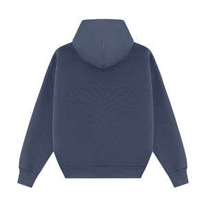 Sweat-shirt à capuche sans cordon de serrage en gros, poids lourd, impression DTG personnalisée, logo, coton French Terry, sweat-shirt unisexe surdimensionné pour hommes - Product Image 5
