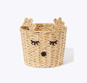 Cesta de Almacenamiento Tejida de Jacinto de Agua con Forma de Ciervo Sisu Handicraft 2025, Cesta Navideña para Vajilla y Decoración de Regalos - Product Image 3