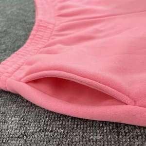 Vêtements pour femmes 2025 haut court à capuche ensemble mode dames à manches longues cordon couleur unie pantalon femmes deux pièces pantalons ensembles - Product Image 4