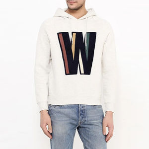 Sudadera con Capucha para Hombre, Mezcla de Algodón, Bordado Chenille, Diseño de Parches Personalizados, Corte Regular, Estampado de Invierno, Precio al por Mayor - Product Image 3