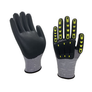 Gants de sécurité à injection directe TPR Gants de tuyauterie de jardinage antidérapants anti-feu EN388 Gants en coton résistants aux coupures - Product Image 1