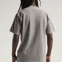 T-shirt à manches courtes col rond pour homme Shaka Wear, 100 % coton, épais, doux, respirant, séchage rapide, logo personnalisé, coupe ample