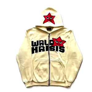 Vente chaude 400 GSM 100% Coton Polaire Vintage Lavé À L'acide Personnalisé Hommes Sweat À Capuche Surdimensionné Qualité Premium Capuche Tissu Solide - Product Image 1