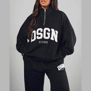 Conjunto deportivo de 2 piezas para mujer, ropa informal de gimnasio y yoga personalizada al por mayor, chándal informal de gran tamaño para mujer - Product Image 6